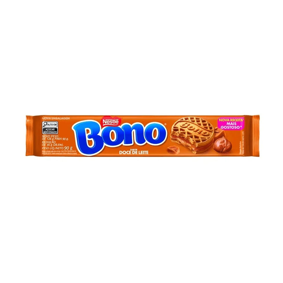 Biscoito Recheado Bono Doce De Leite 90g