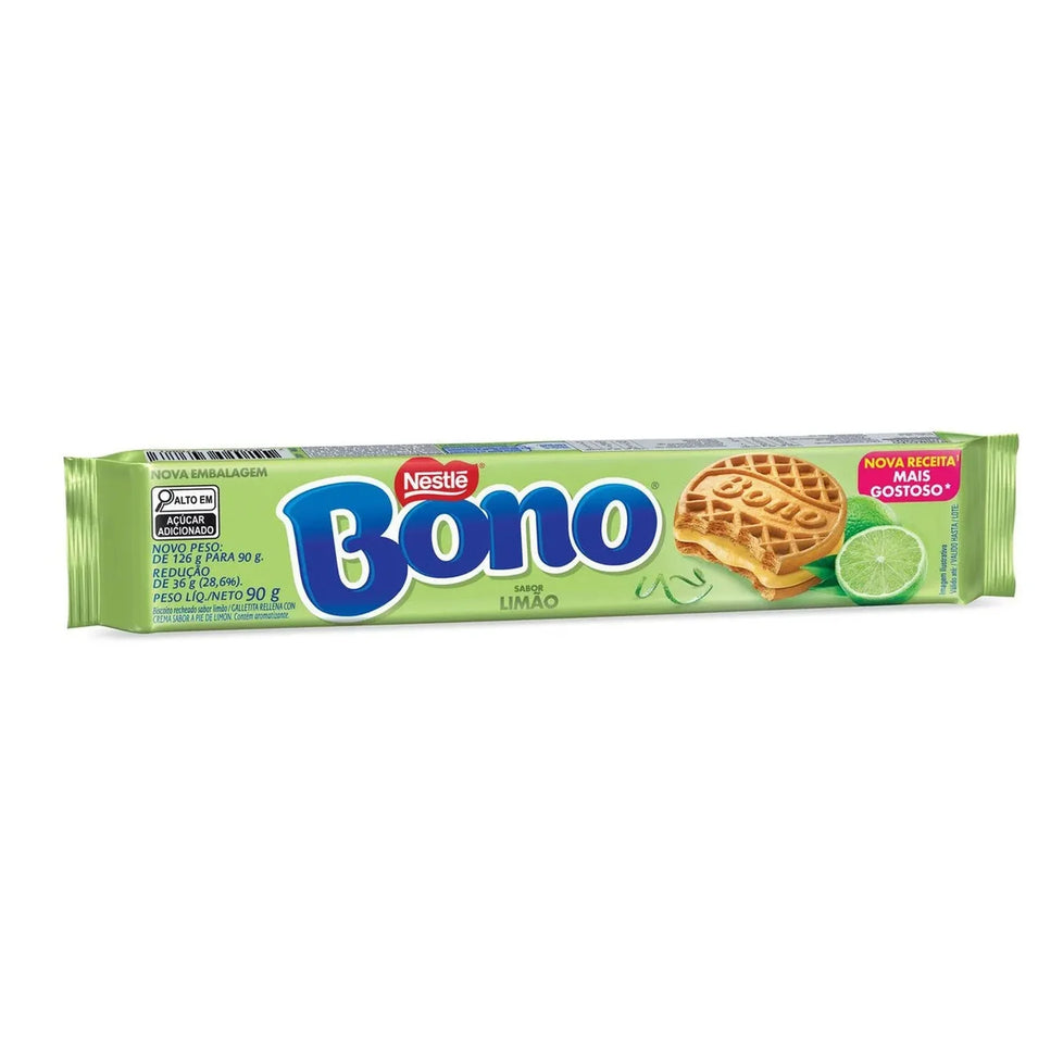Biscoito Recheado Bono Limão 90g