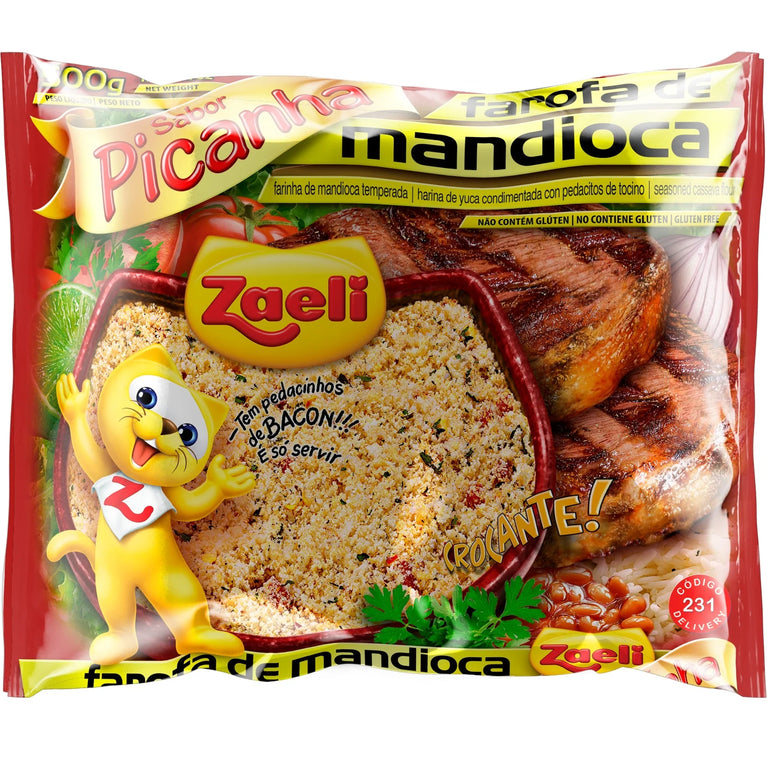 Farofa Zaeli Mandioca Picanha Zaeli 500g