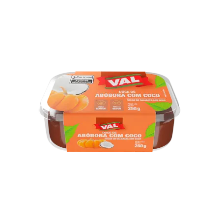 Doce de Abóbora Val Com Coco 250g