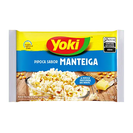Pipoca para Micro-ondas Manteiga Yoki 100g