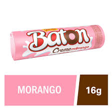 Chocolate Baton Creme Morango 480g