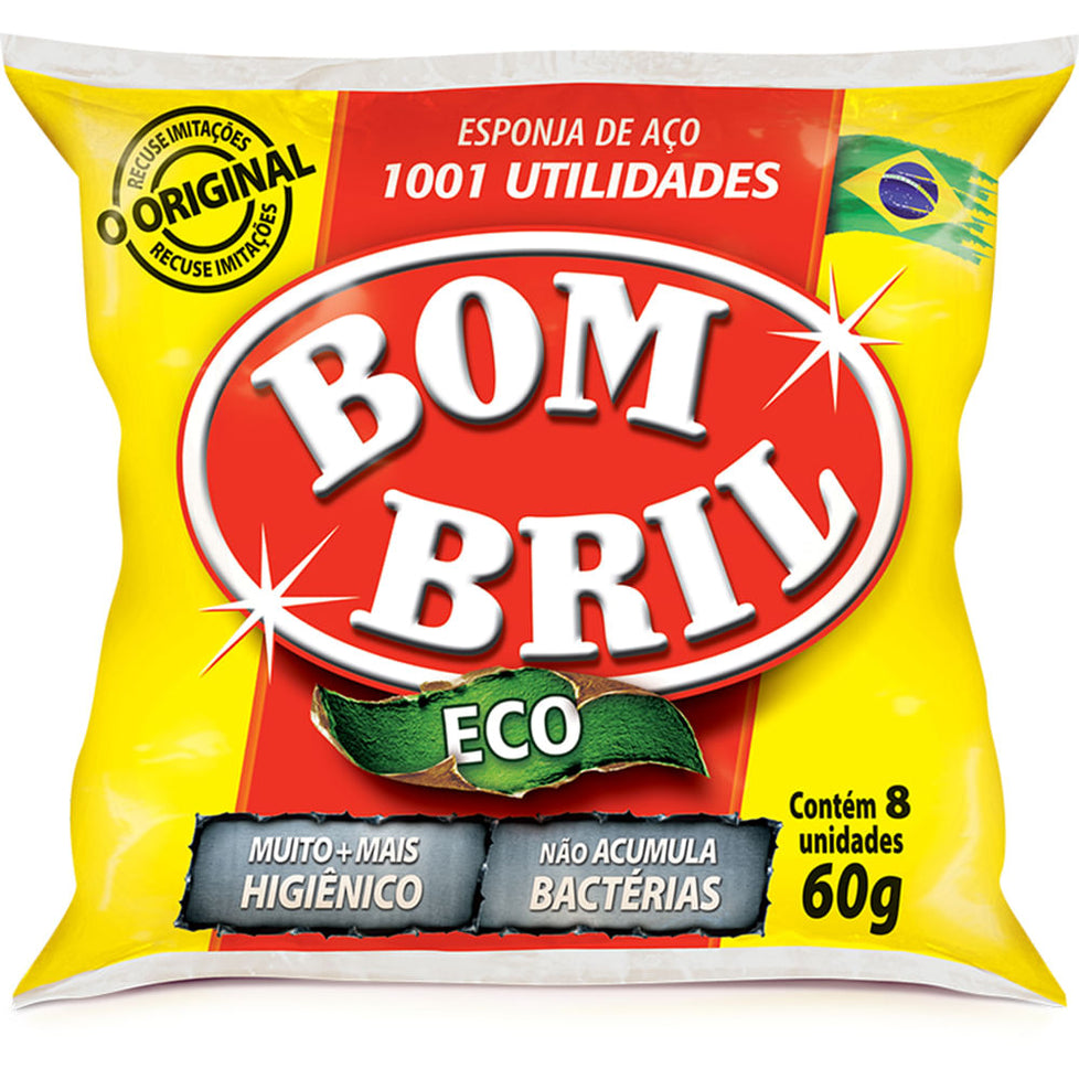 Esponja de Aço Embalagem com 8 Unidades - Bombril