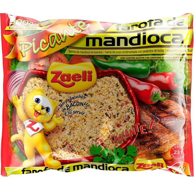 Farofa Mandioca Picante Zaeli 300g