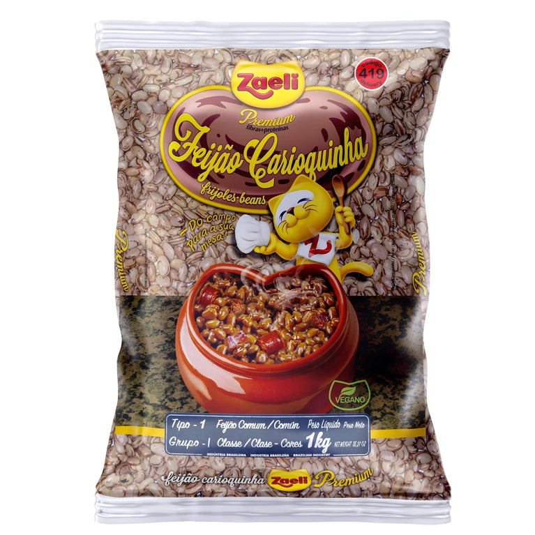 Feijão Carioca Premium Tipo 1 Zaeli 1kg