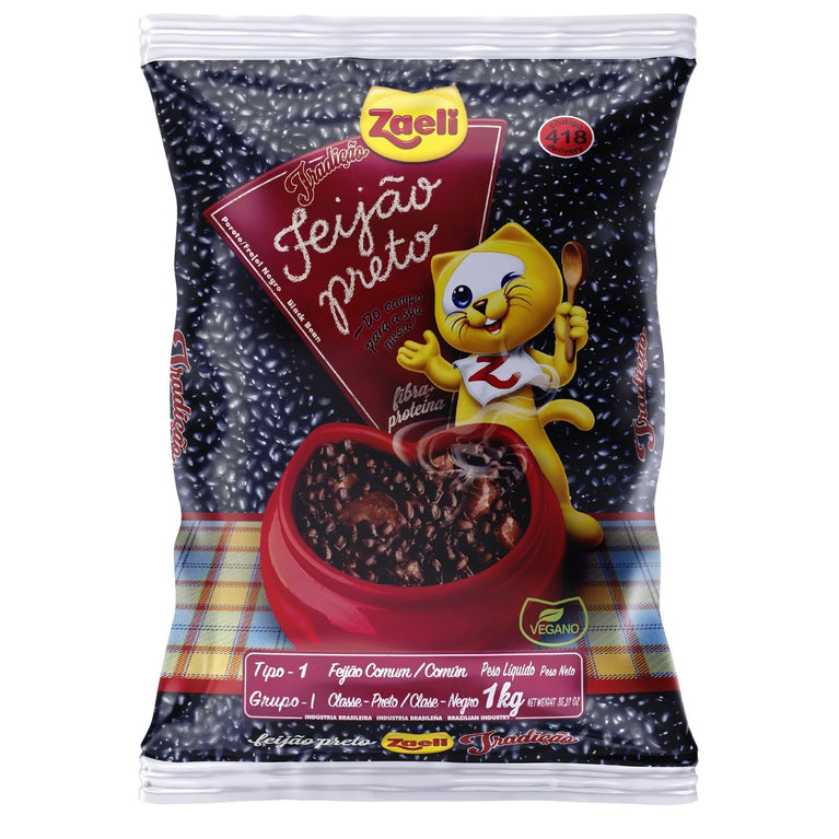 Feijão Preto Premium Zaeli 1kg