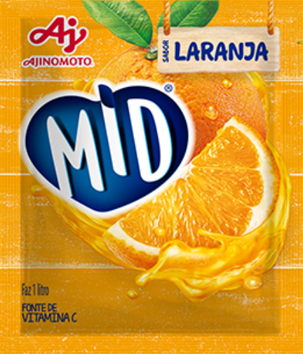 Refresco em pó MID Laranja 25g