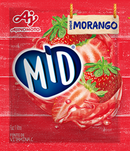 Refresco em pó MID Morango 25g