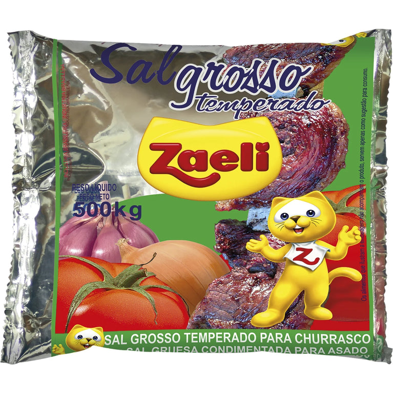 Sal Grosso Temperado Zaeli 500g